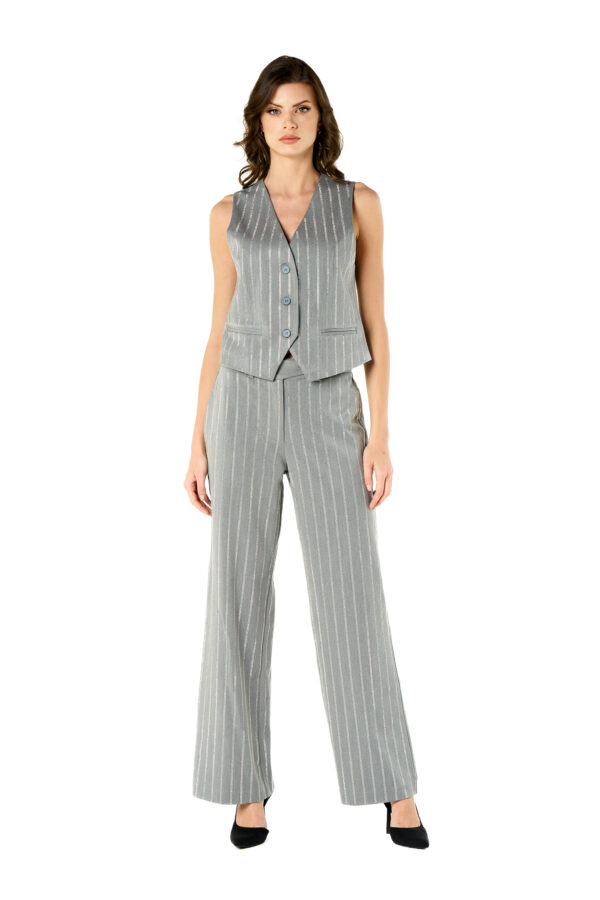 Diamonds Pinstriped Gilet