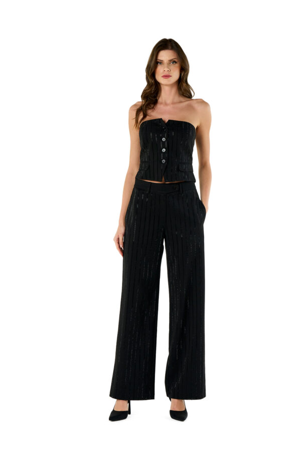 Diamonds Pinstriped Top