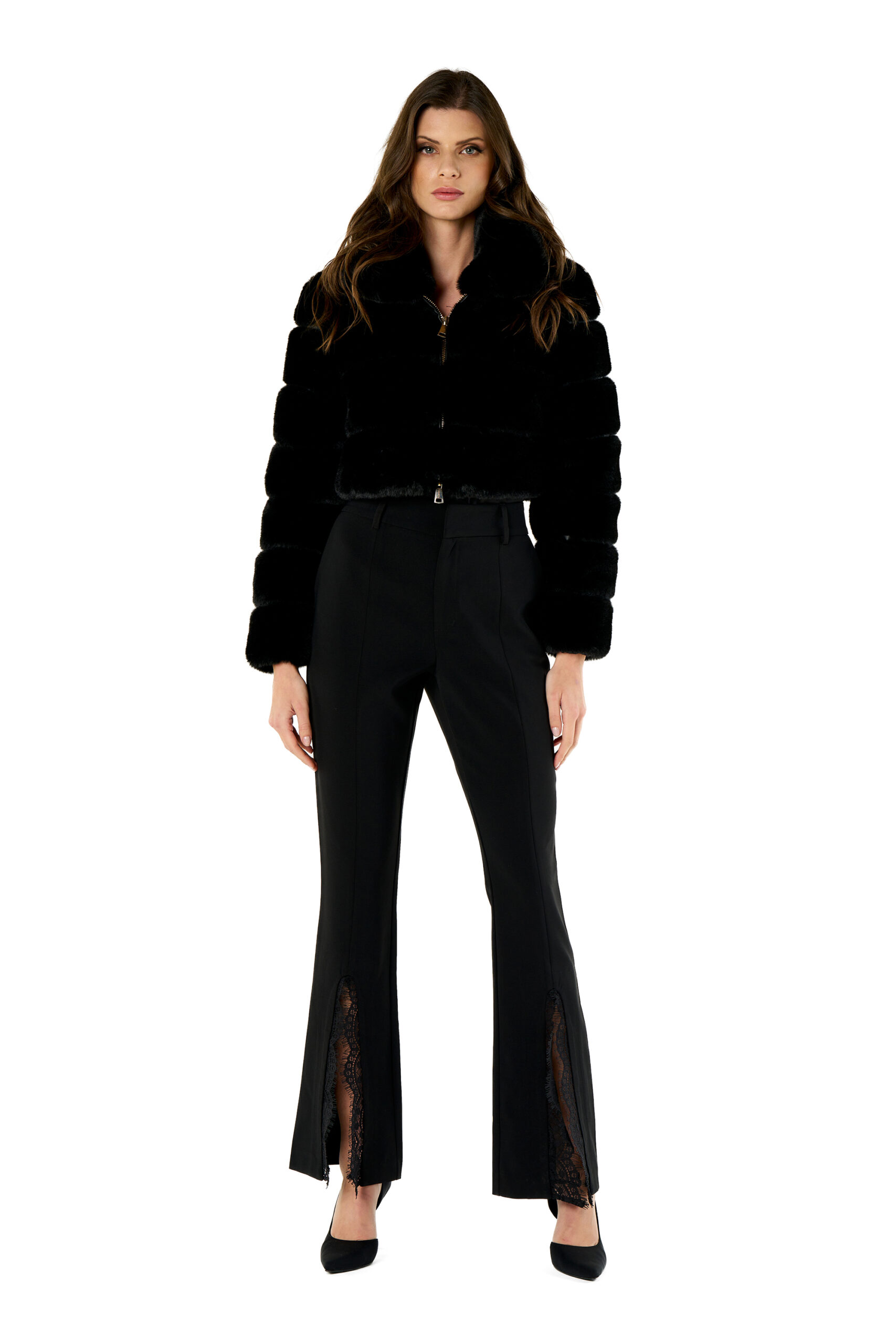 Faux Fur Bomber Jacket - Image 2