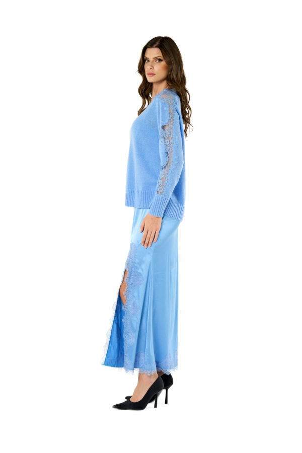 Maglia inserti pizzo su spalle - immagine 3