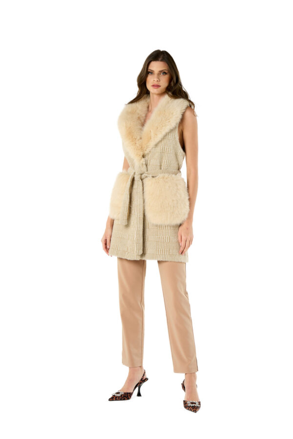 Gilet mini pdp ecopelliccia