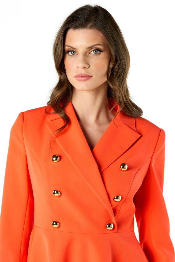 Flared Dress With Buttons - Image 4