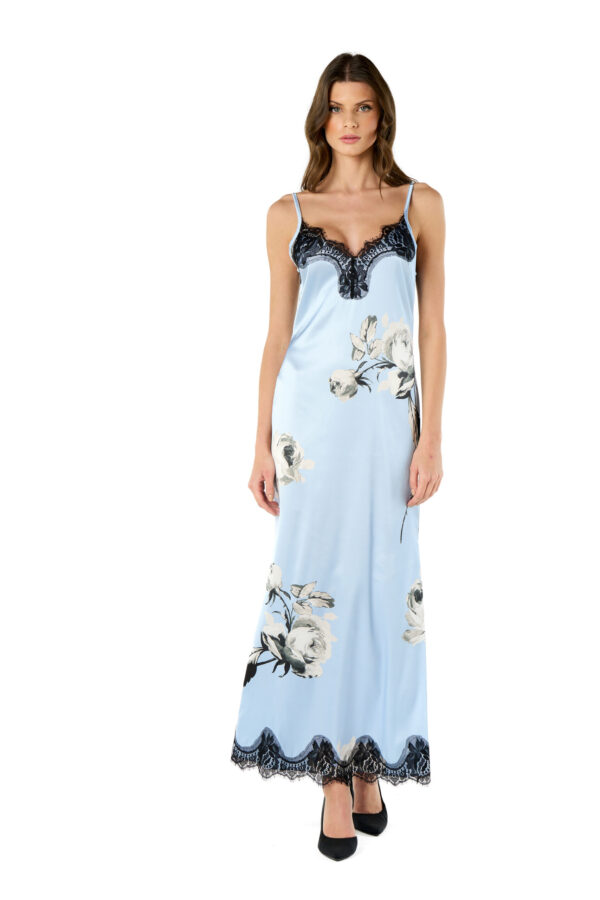 Printed Satin Dress