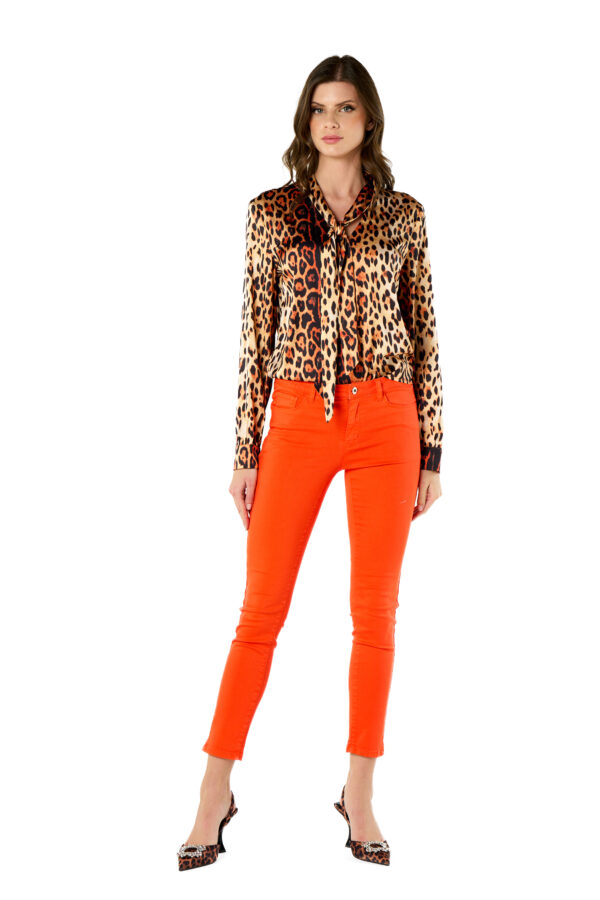Camicia string stampata
