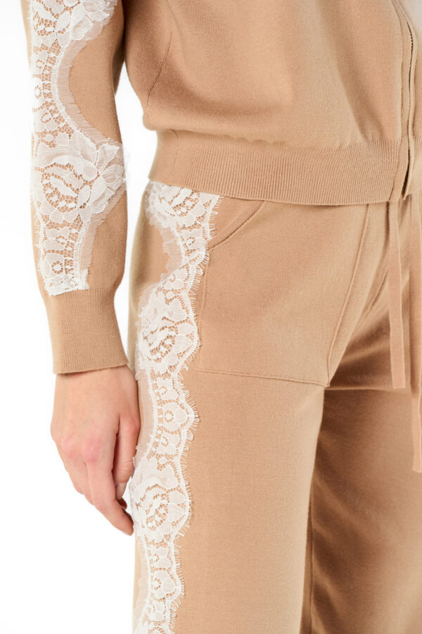Pantalone maglia gym pizzo laterale - immagine 4