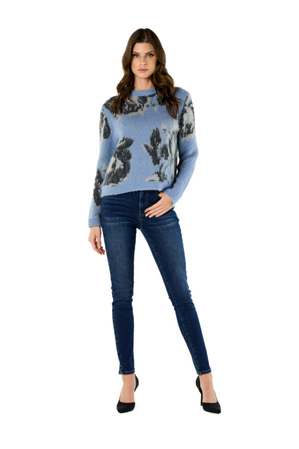 Rose Jacquard Sweater