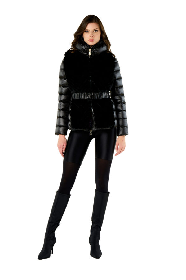 Down Jacket With Faux Fur Vest - Image 3