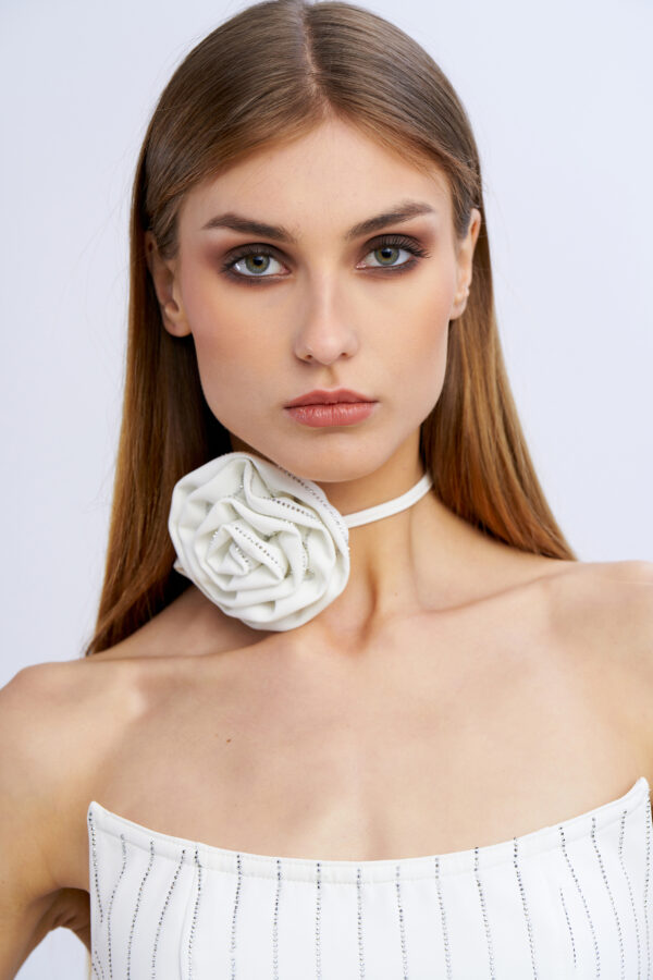 Chocker rosa diamanti