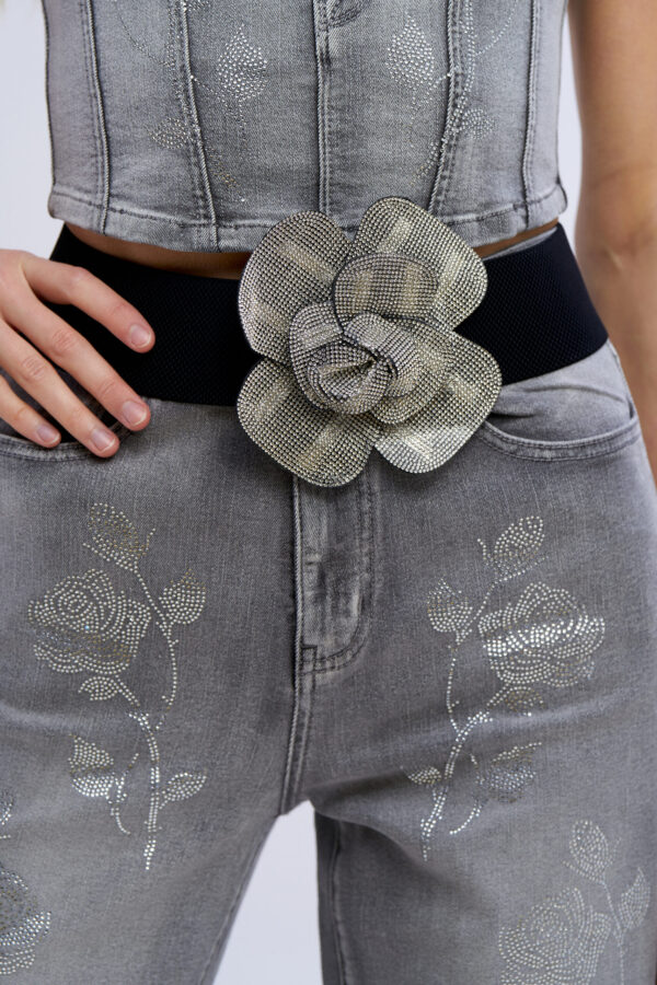 Rose diamond belt