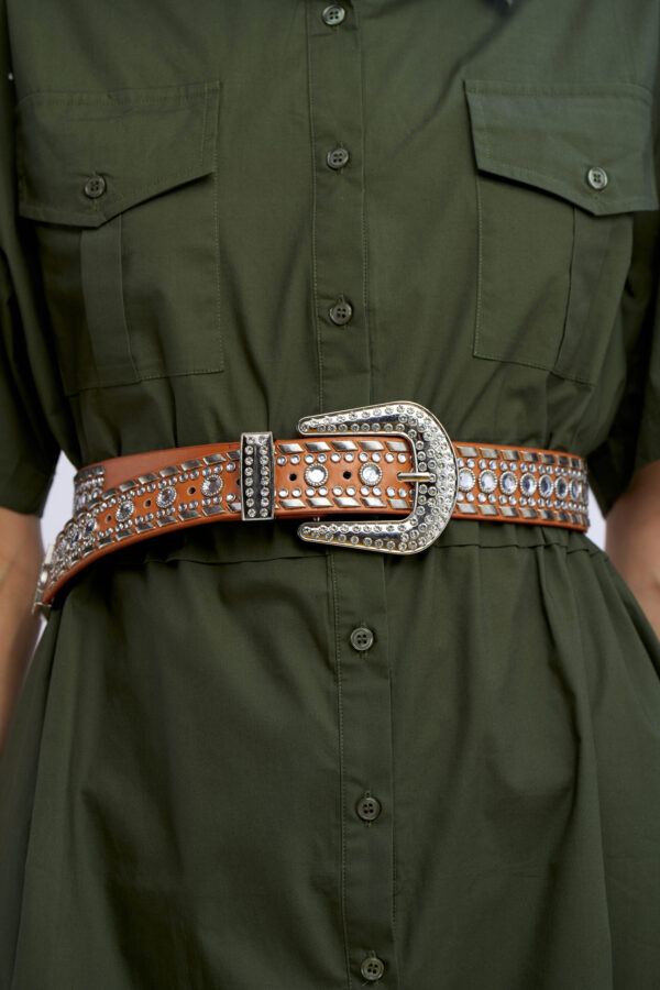 Texas belt with rhinestones - Image 3