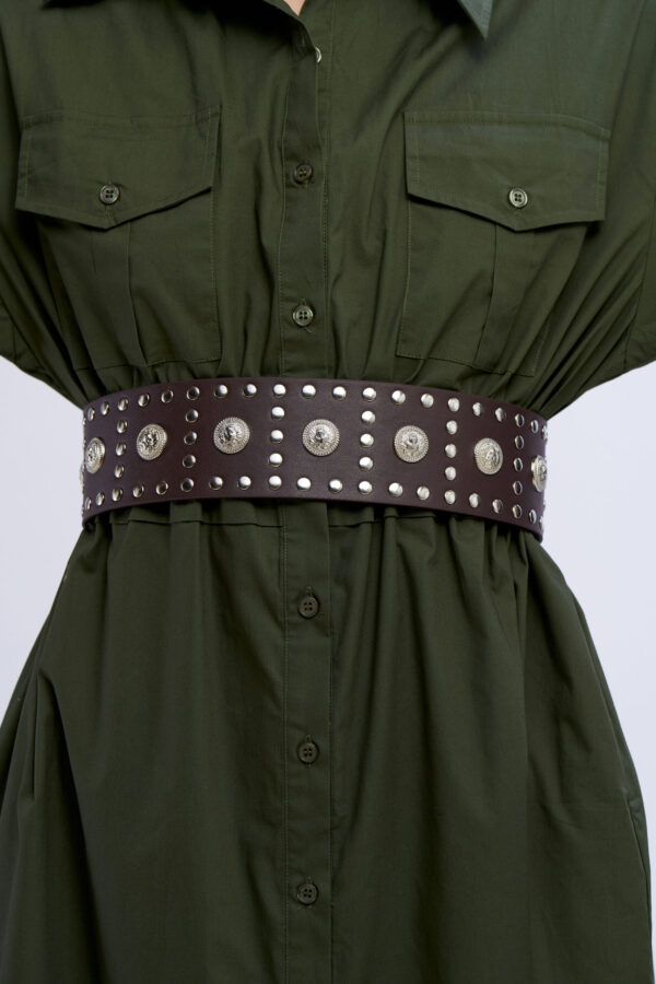 High Texas belt with studs