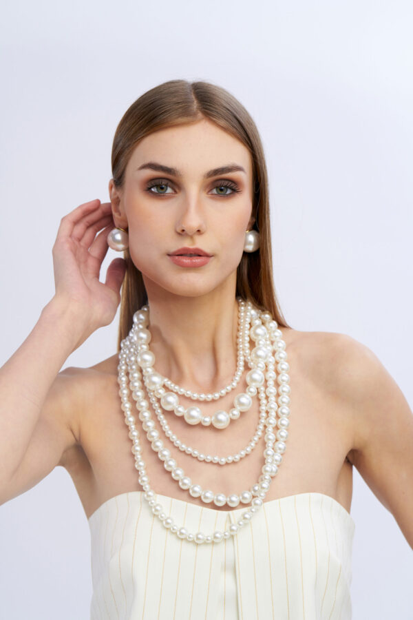 Orecchini maxi perle - immagine 2