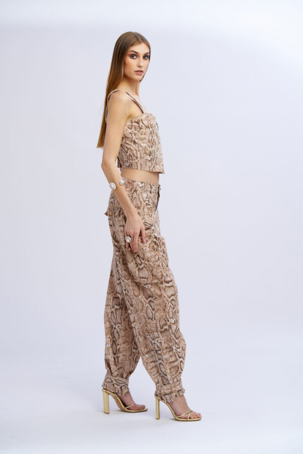Printed Cargo Pants - Image 4