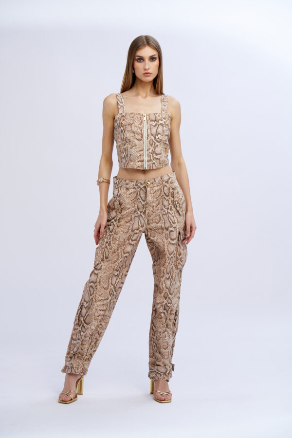 Printed Cargo Top