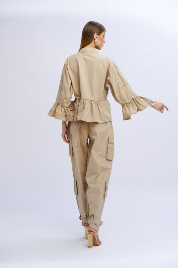 Cotton Jacket with Ruffles - Image 2