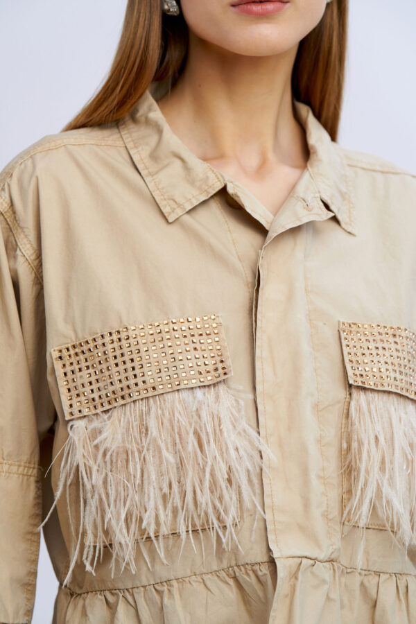 Cotton Jacket with Ruffles - Image 3