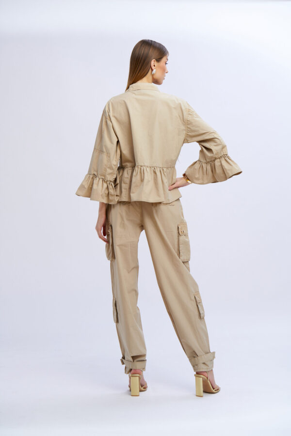 Cotton Jacket with Ruffles - Image 5