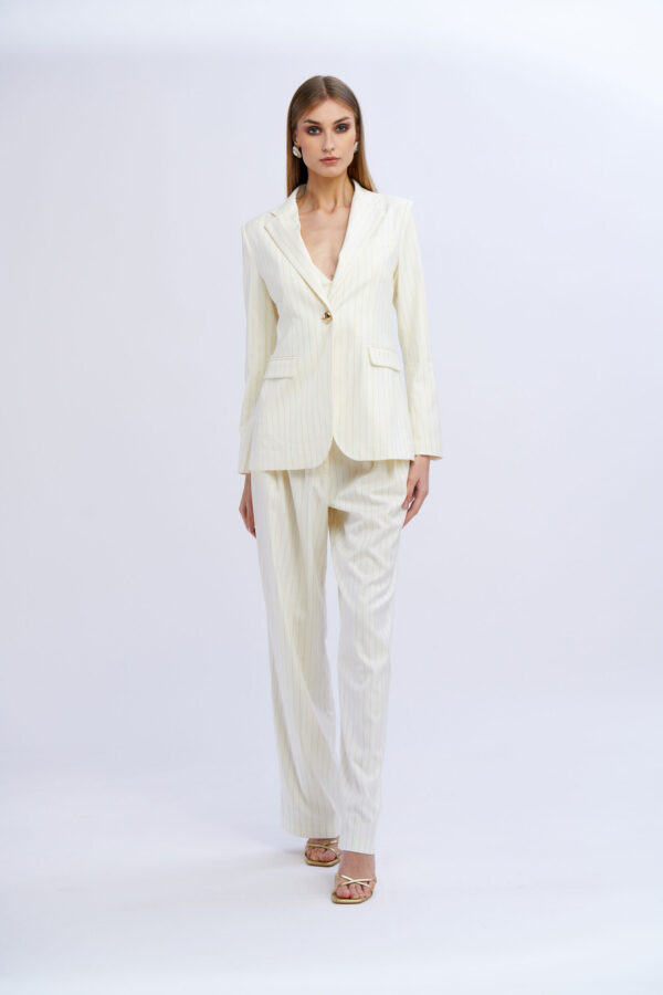 Pinstriped Blazer - Image 5