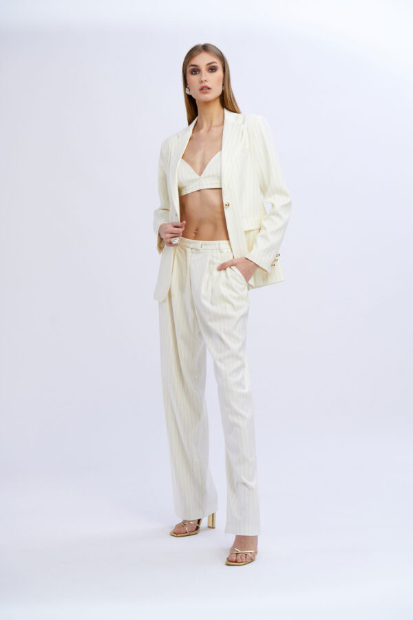 Pinstriped Blazer - Image 7
