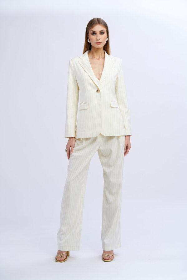 Pinstriped Blazer - Image 8