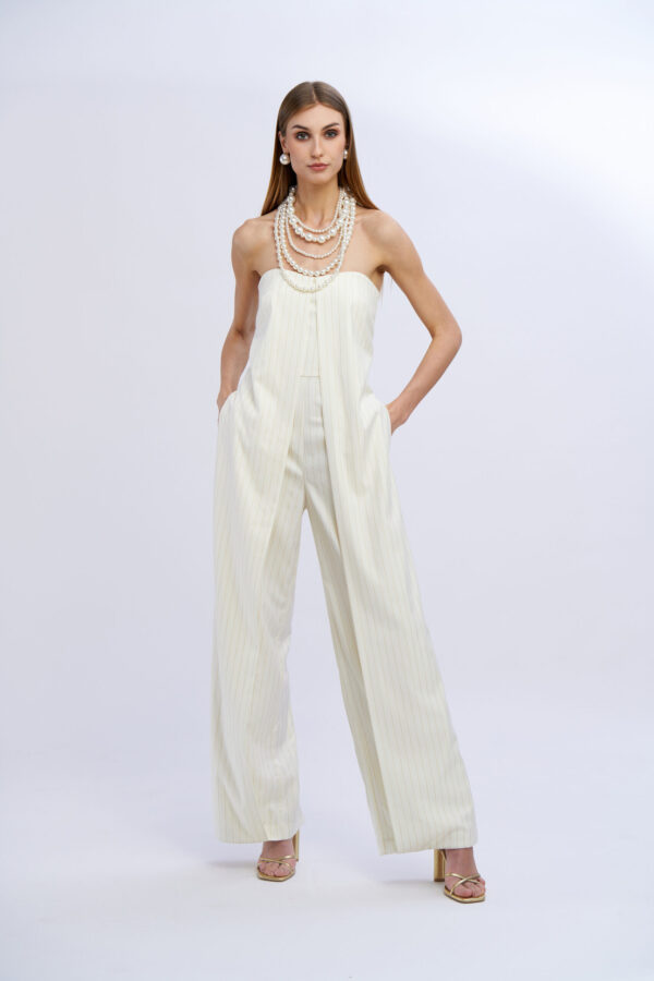 Pinstriped Jumpsuit - Image 4