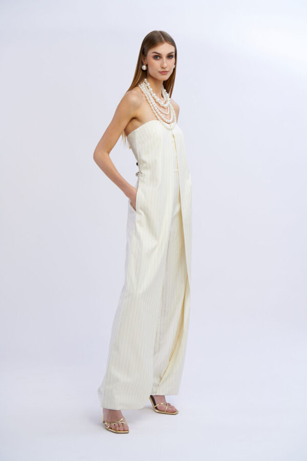 Pinstriped Jumpsuit - Image 6