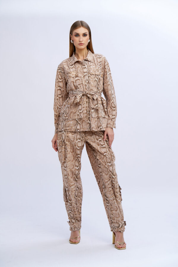 Printed Cargo Jacket
