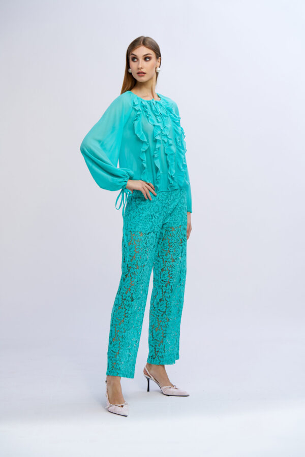 Shirt with Ruffles