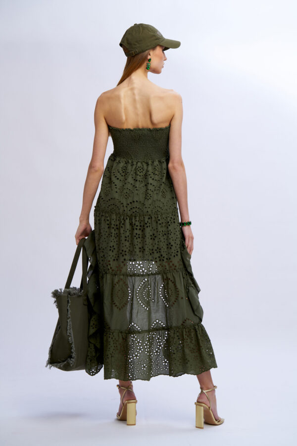Abito cotone sangallo fascia - immagine 7