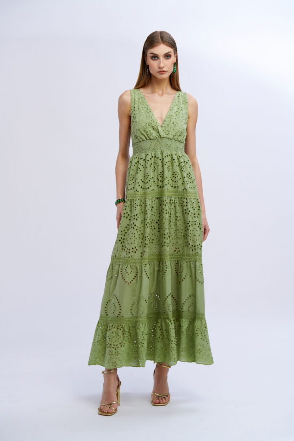 Long Cotton Sanggallo Dress - Image 6