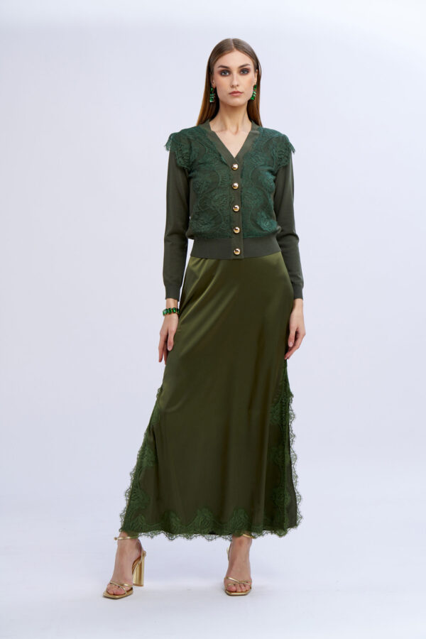 Micro cardigan pizzo