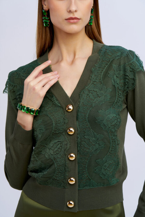 Micro Lace Cardigan - Image 3