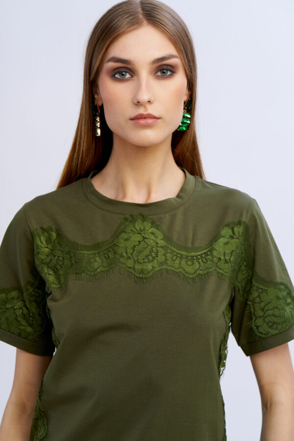 T-shirt pizzo laterale - immagine 2