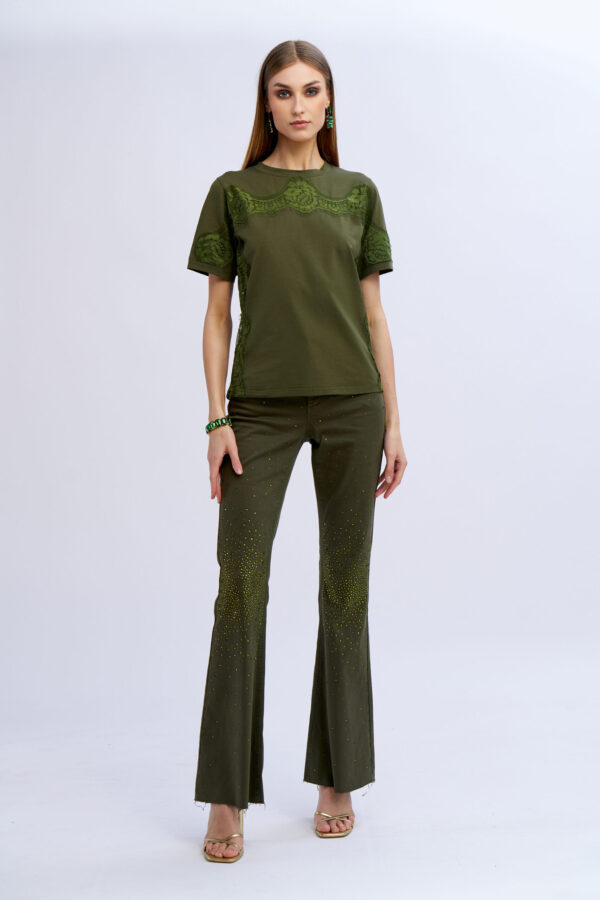 T-shirt pizzo laterale - immagine 4