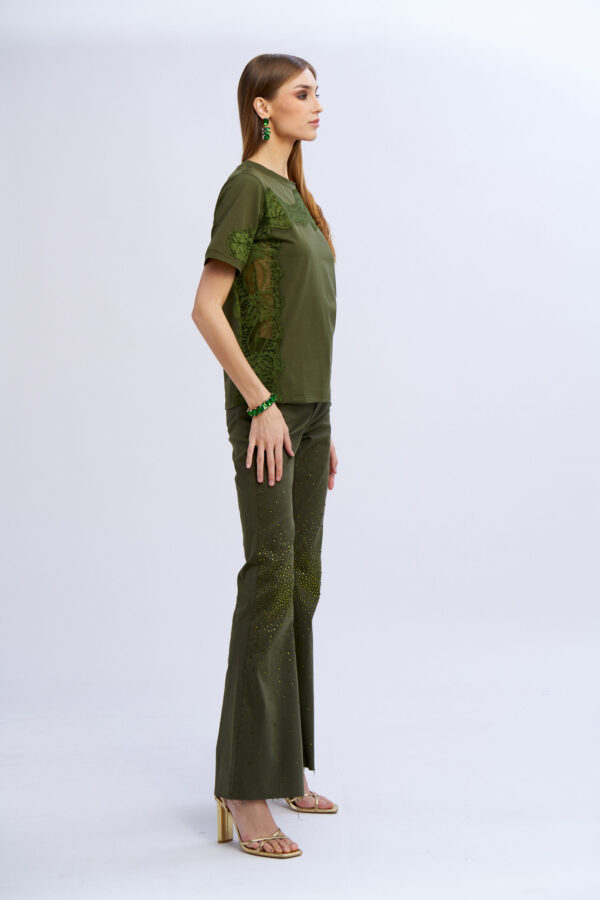 T-shirt pizzo laterale - immagine 5
