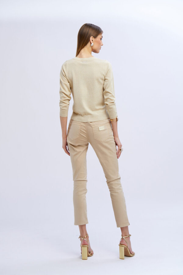 Jeans drill rombi diamanti - immagine 5