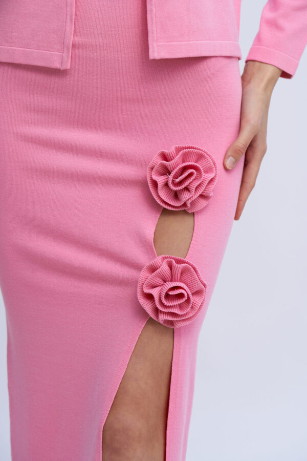 Gonna lunga spacco e rose - immagine 8