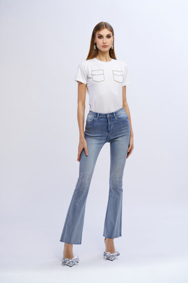 Diamond Flared Jeans
