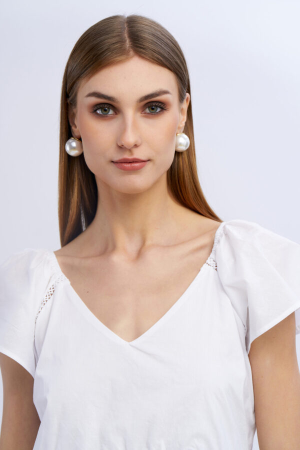 Embroidered Ajour Dress - Image 3