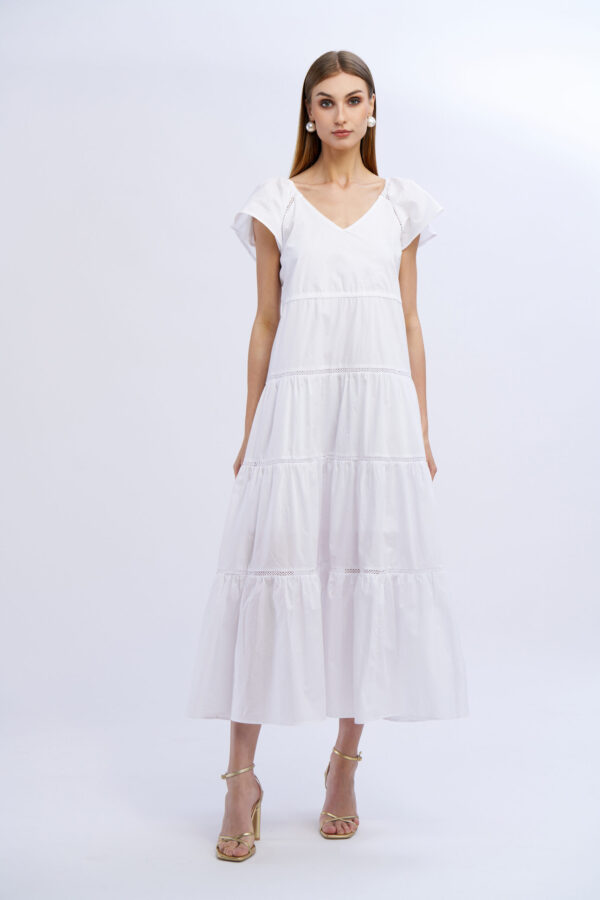 Embroidered Ajour Dress - Image 4