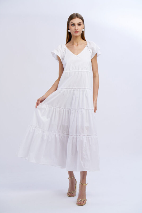 Embroidered Ajour Dress - Image 5