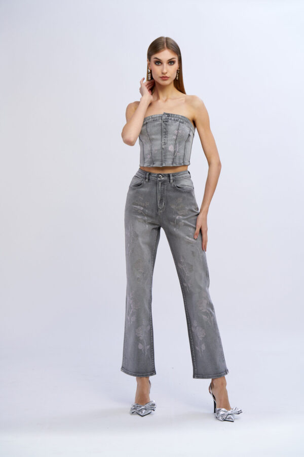 Jeans diamond roses - immagine 4