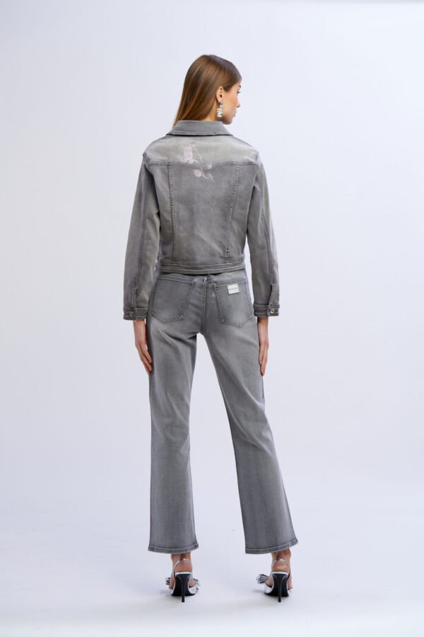 Giubbino jeans diamond roses - immagine 5