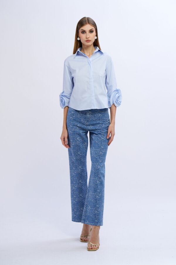 Rose Jacquard Jeans