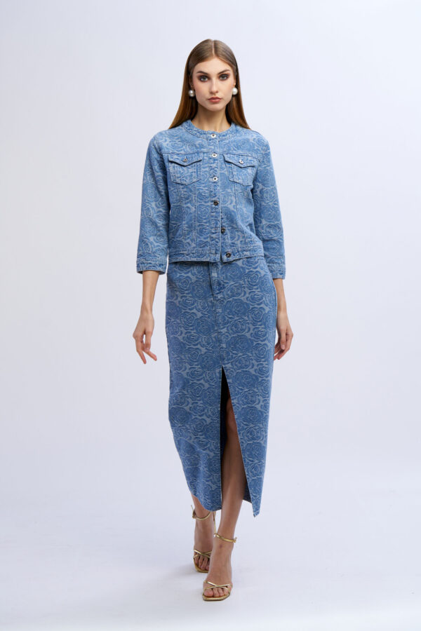 Rose Jacquard Jacket - Image 2