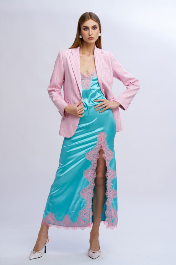 Blazer gessato diamanti - immagine 2