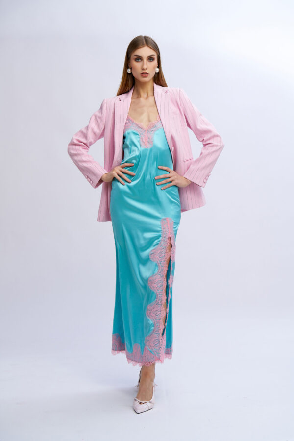 Blazer gessato diamanti - immagine 7