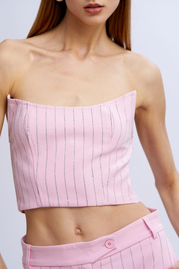Diamond Pinstriped Top - Image 4