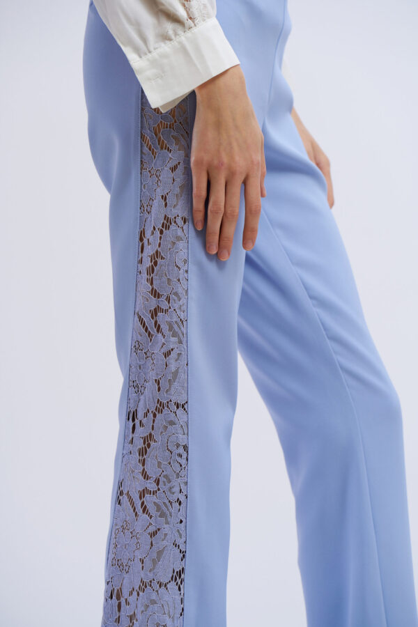 Trousers with Lace Inserts - Image 2