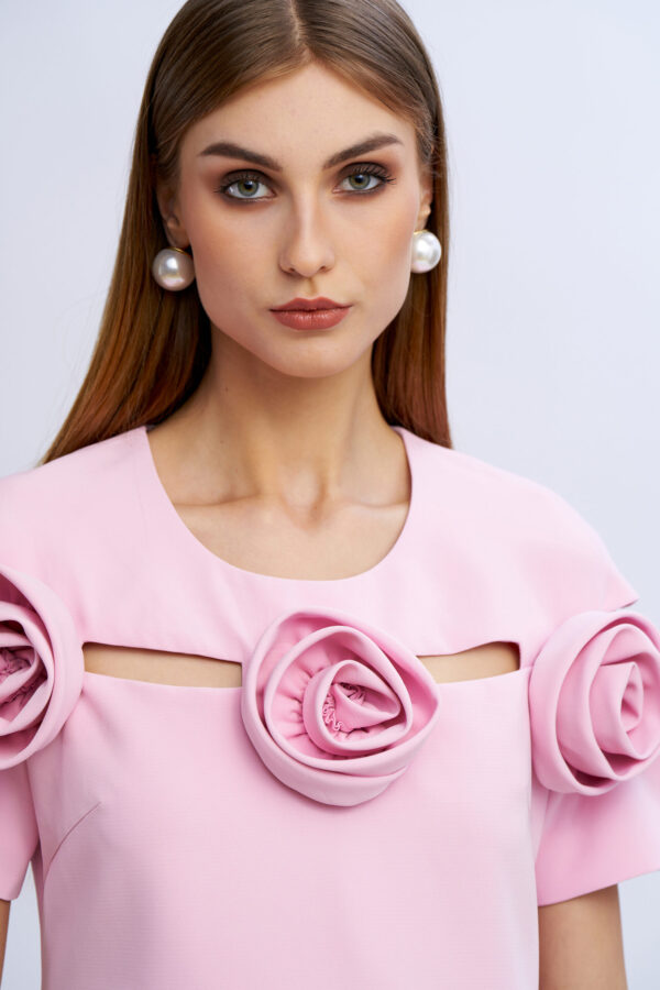 Cut Dress with Roses - Image 8
